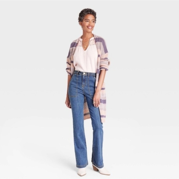 Knox Rose Women’s high rise anywhere flare Strecth jeans size 4 - Picture 3 of 16